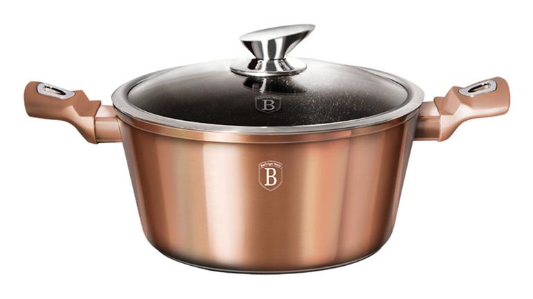 Кастрюля Rose Gold 2.5л с крышкой, Induction с антипригарным покрытием Berlinger Haus DP36536
Кастрюля Rose Gold 2.5л с крышкой, Induction с антипригарным покрытием Berlinger Haus DP36536