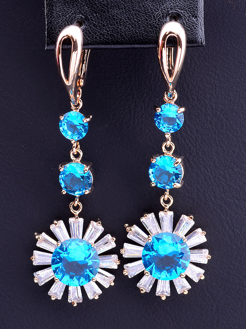 Серьги FJ голубой (позолота 18к) 045219
Серьги FJ голубой (позолота 18к) 045219