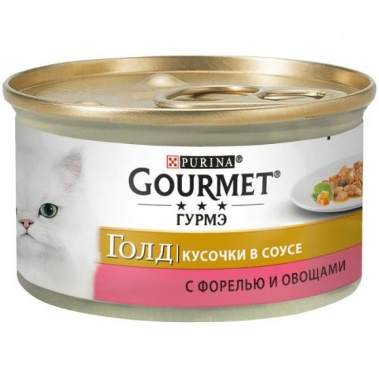 Консервований корм Purina Gourmet Форель з овочами шматочки у підливці 85 гр х 12 шт (7613032611378)
Консервований корм Purina Gourmet Форель з овочами шматочки у підливці 85 гр х 12 шт (7613032611378)