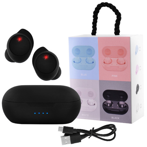 Беспроводные bluetooth-наушники TWS-08 5.0 с кейсом, black. 31802
Беспроводные bluetooth-наушники TWS-08 5.0 с кейсом, black. 31802