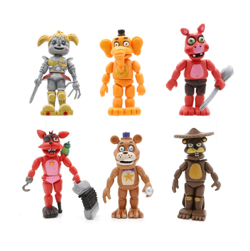 Игровой набор Five Nights at Freddy's A6 6 героев 5 ночей с Фреди (Аниматроники Фнаф)
Игровой набор Five Nights at Freddy's A6 6 героев 5 ночей с Фреди (Аниматроники Фнаф)
