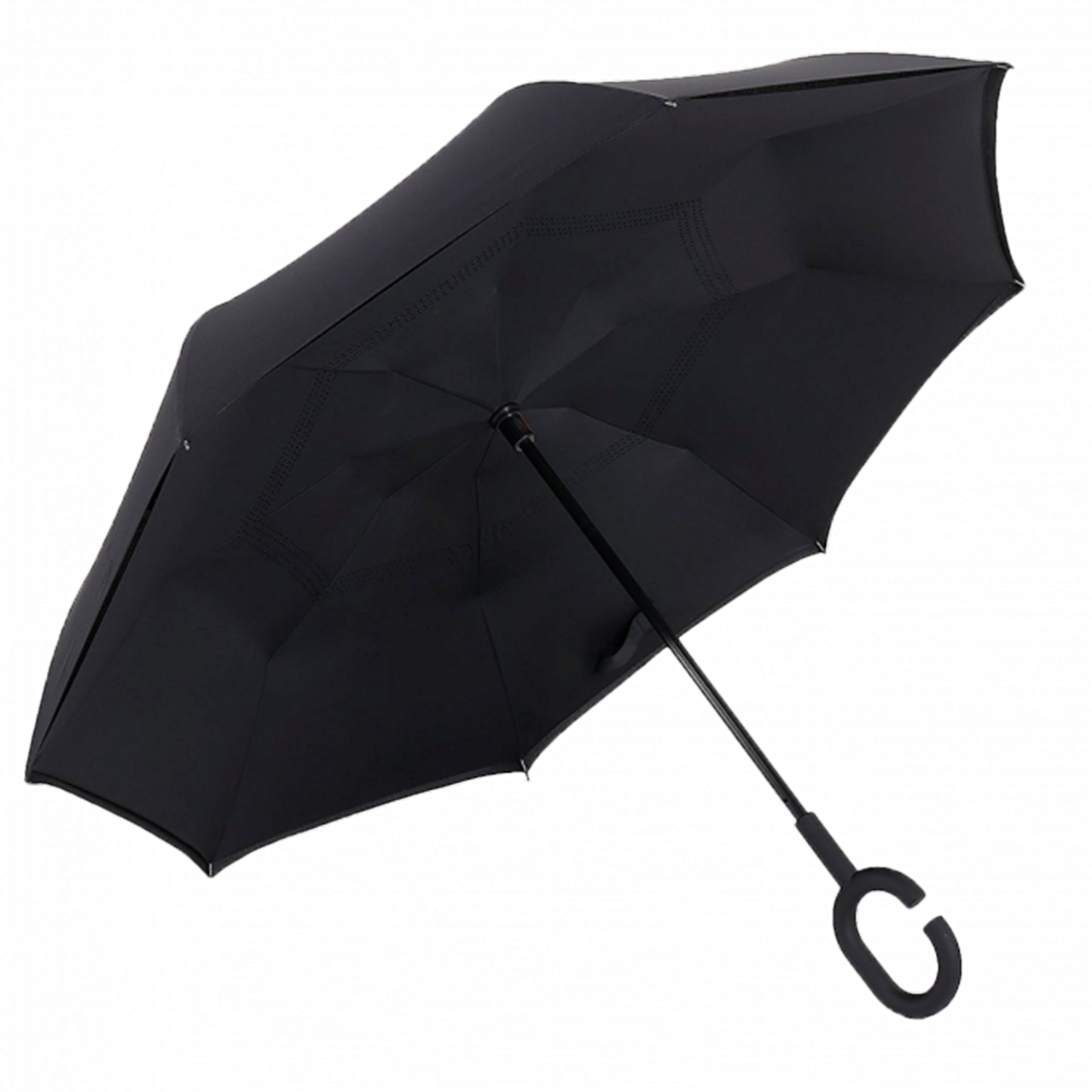 Зонт обратного сложения наоборот Up-Brella умный антизонт женский (смарт зонт) Чёрный
Зонт обратного сложения наоборот Up-Brella умный антизонт женский (смарт зонт) Чёрный