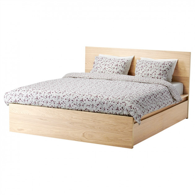 Каркас кровати с 2 ящиками IKEA MALM 140x200 см Дубовый шпон беленый 591.764.84
Каркас кровати с 2 ящиками IKEA MALM 140x200 см Дубовый шпон беленый 591.764.84