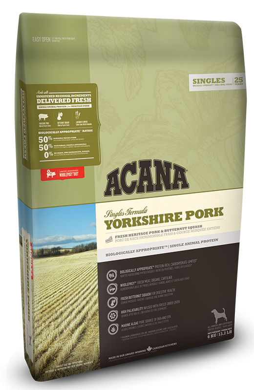 Сухой корм Acana (Акана) Yorkshire Pork для собак всех пород и возрастов со свининой 11.4 кг
Сухой корм Acana (Акана) Yorkshire Pork для собак всех пород и возрастов со свининой 11.4 кг