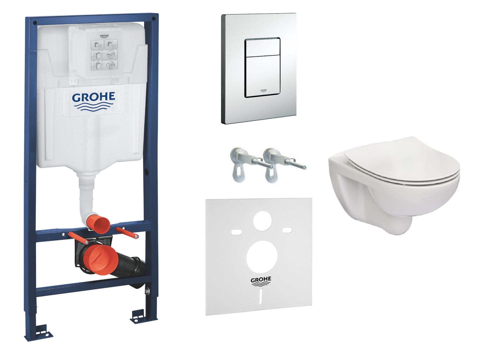 Унитаз подвесной Roca Victoria Rimless (A34H398000) + сидение с функцией soft close + инсталляция Grohe Cosmopolitan (38772001) с кнопкой
Унитаз подвесной Roca Victoria Rimless (A34H398000) + сидение с функцией soft close + инсталляция Grohe Cosmopolitan (38772001) с кнопкой