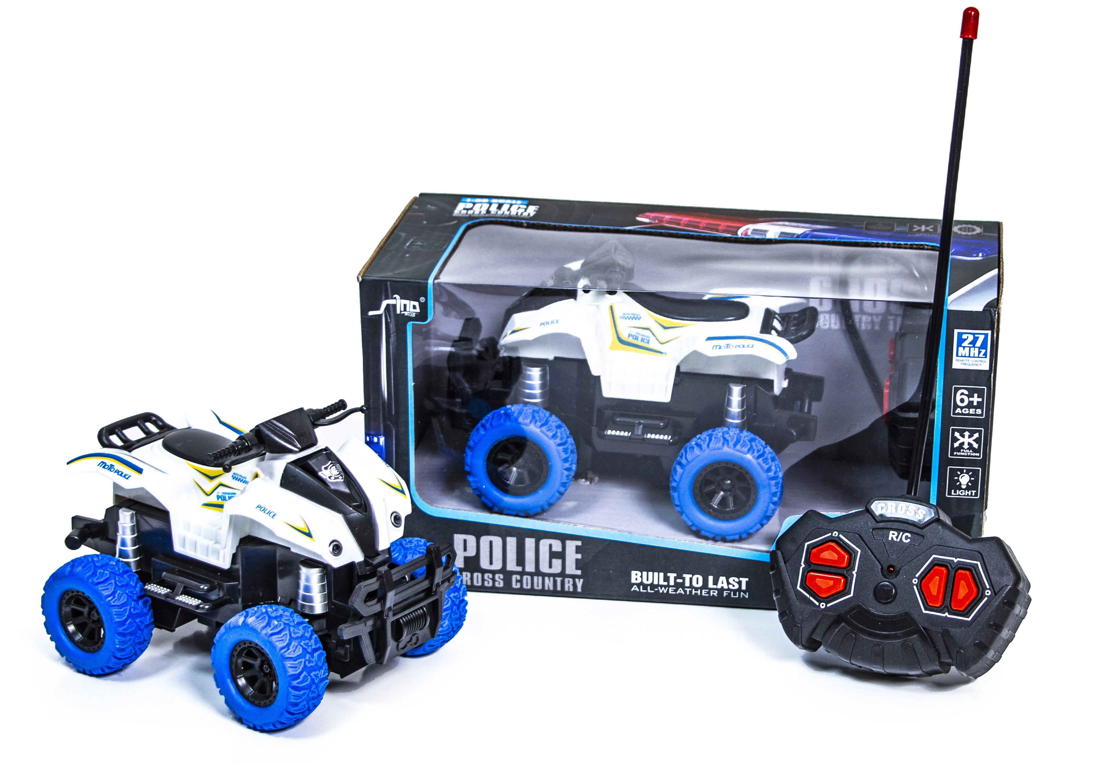 Багги-квадроцикл на радиоуправлении "Police" Sino Toys 15х10,5х10,5 см Белый 000144388
Багги-квадроцикл на радиоуправлении "Police" Sino Toys 15х10,5х10,5 см Белый 000144388