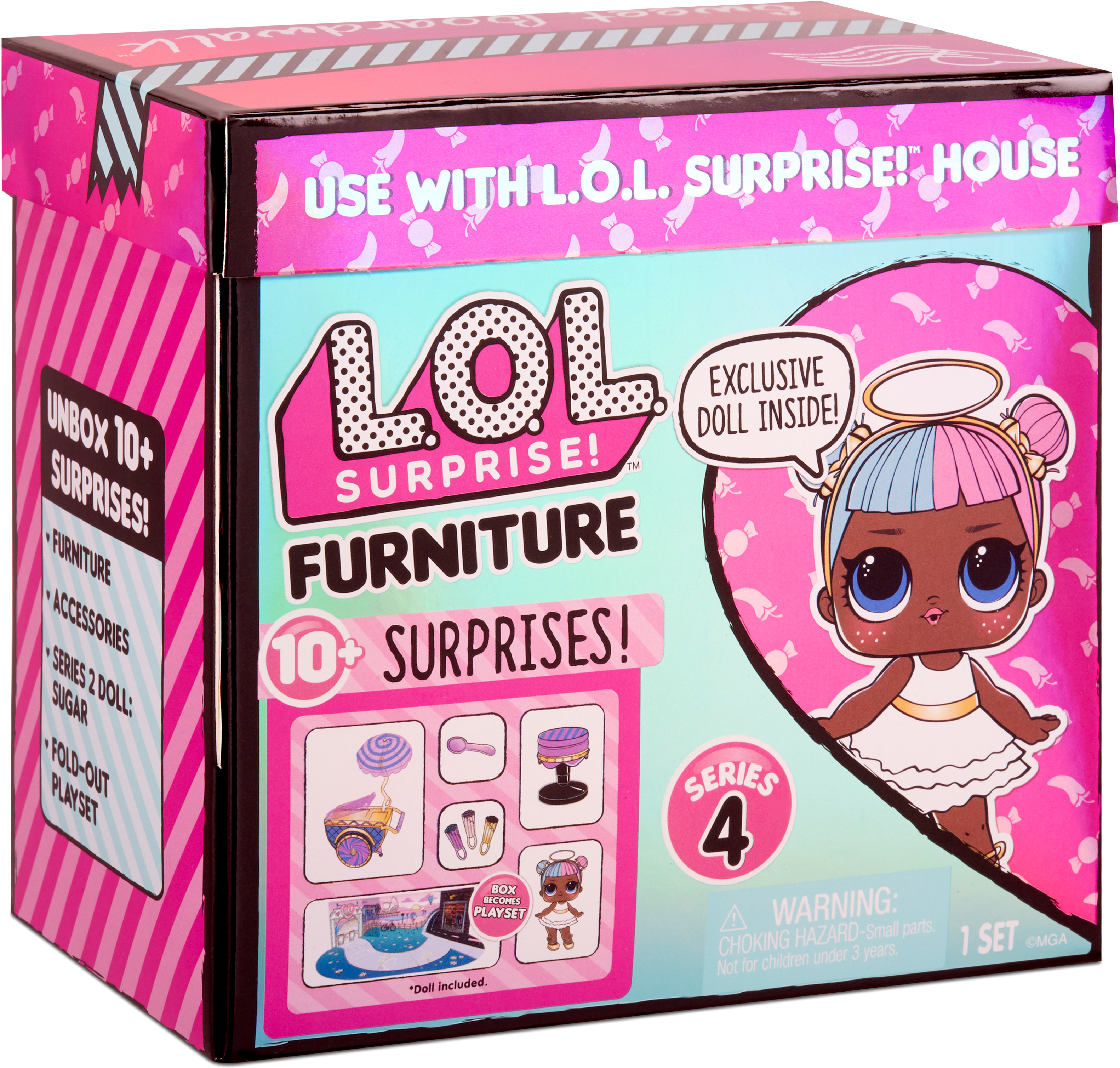 Игровой набор с куклой L.O.L. Surprise! серии Furniture S4 Леди-Сахарок (572626)
Игровой набор с куклой L.O.L. Surprise! серии Furniture S4 Леди-Сахарок (572626)