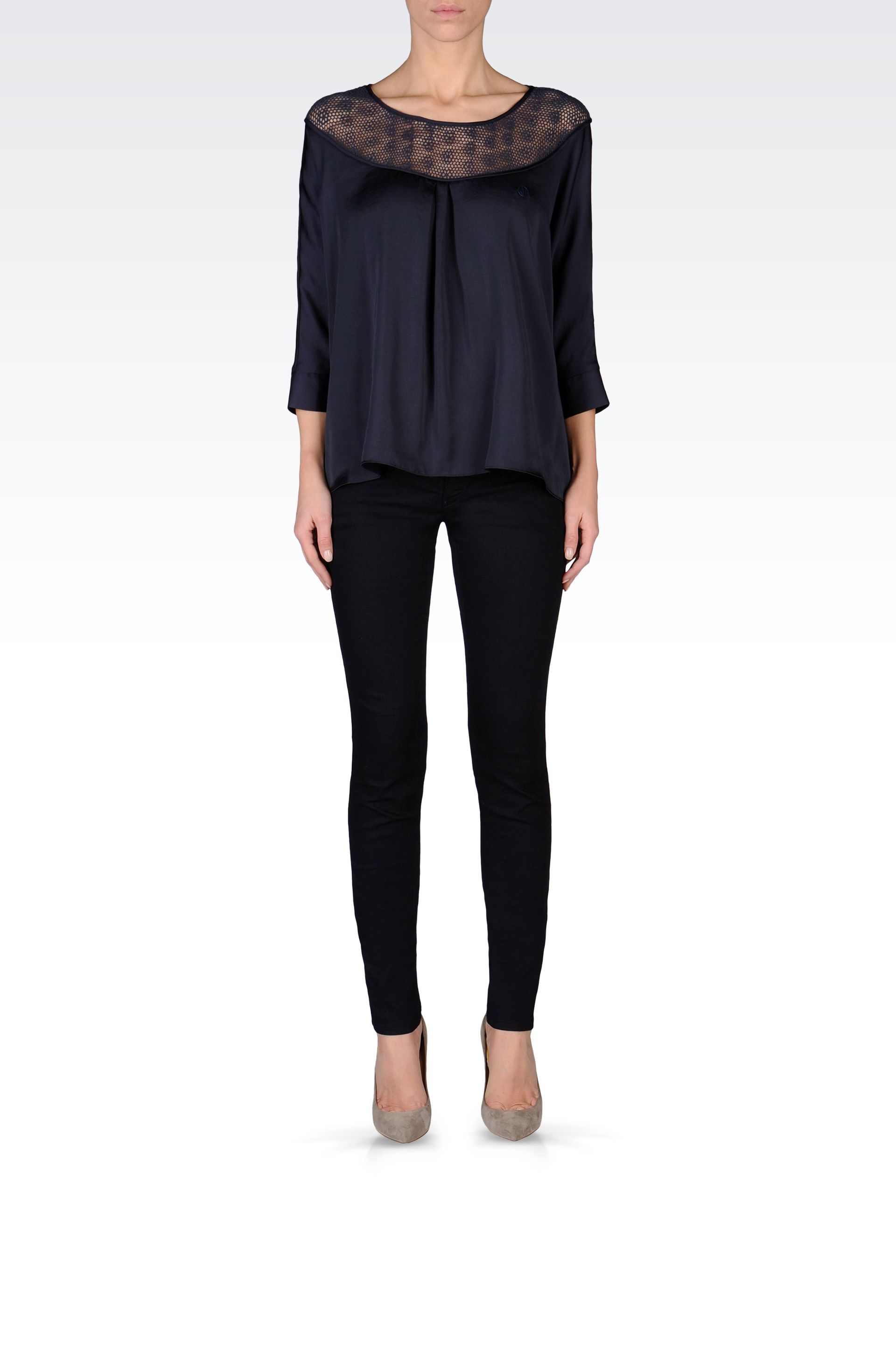 Блуза с кружевным воротом Armani Jeans V5C01EVV Синий, Блуза с кружевным воротом Armani Jeans V5C01EVV S Синий
Блуза с кружевным воротом Armani Jeans V5C01EVV Синий, Блуза с кружевным воротом Armani Jeans V5C01EVV S Синий