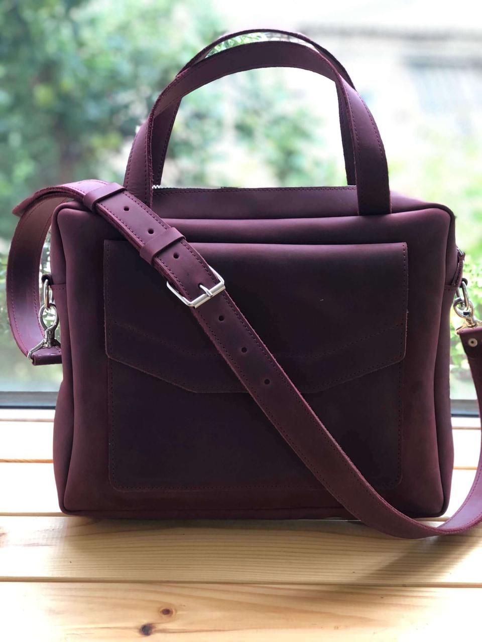 Кожаная женская сумка (портфель) Shiynik Martha Бордо
Кожаная женская сумка (портфель) Shiynik Martha Бордо