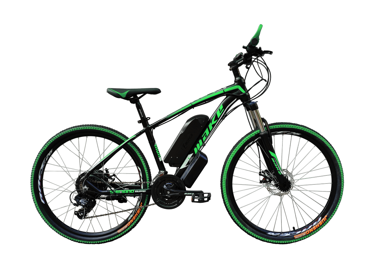 Электровелосипед MAKE 36V 12Ah 500W рама 17"/ 26" чёрно-зелёный (MAKE36V125001726BG)
Электровелосипед MAKE 36V 12Ah 500W рама 17"/ 26" чёрно-зелёный (MAKE36V125001726BG)