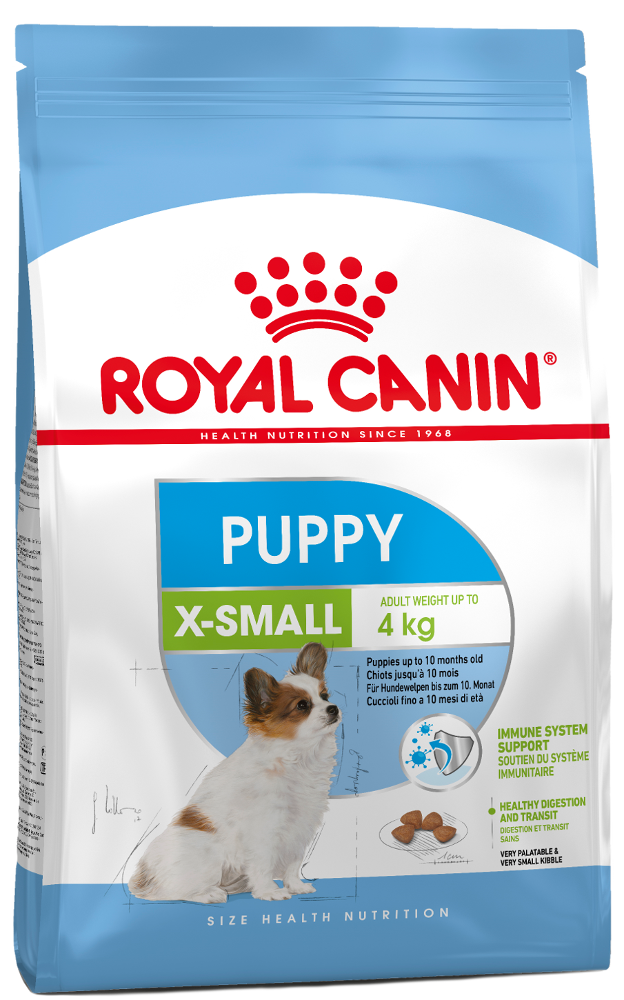 Сухой корм Royal Canin X-Small Puppy для собак мелких пород весом до 4 кг до 10 месяцев, 3 кг