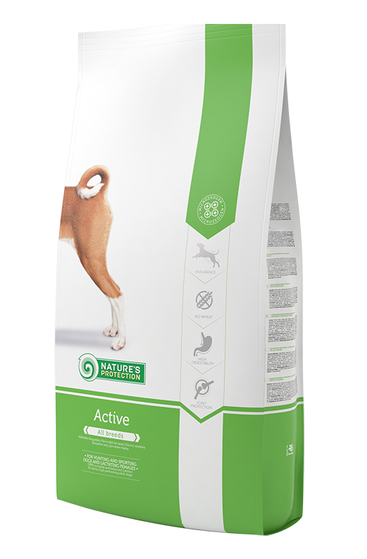 Сухой корм Nature's Protection Dog Active для активных взрослых собак всех пород (птица) 12 кг
Сухой корм Nature's Protection Dog Active для активных взрослых собак всех пород (птица) 12 кг