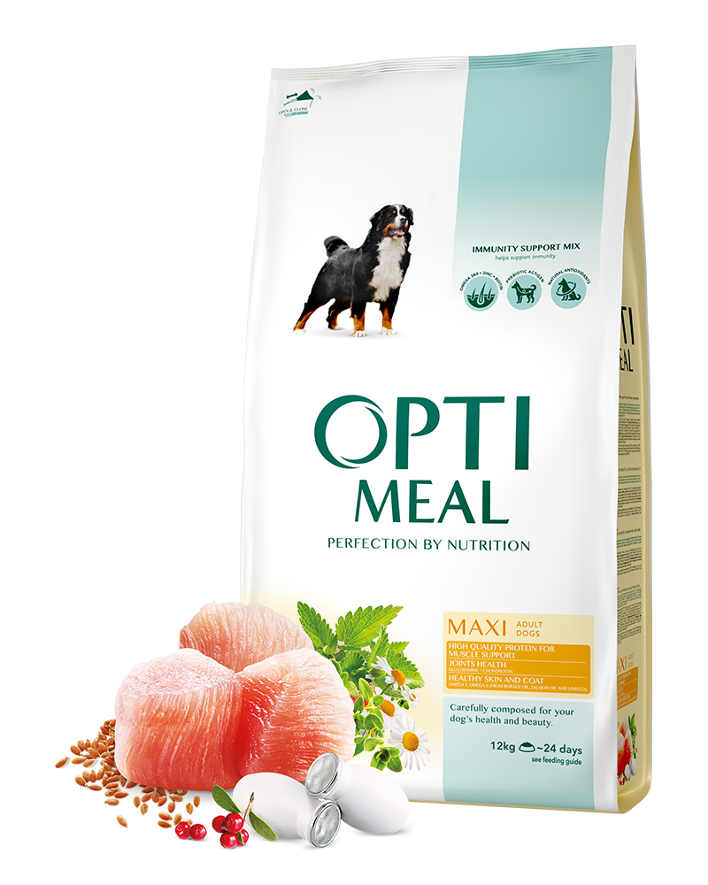 Сухой корм Optimeal Dog Adult Maxi для взрослых собак крупных пород (курица) 12 кг
Сухой корм Optimeal Dog Adult Maxi для взрослых собак крупных пород (курица) 12 кг