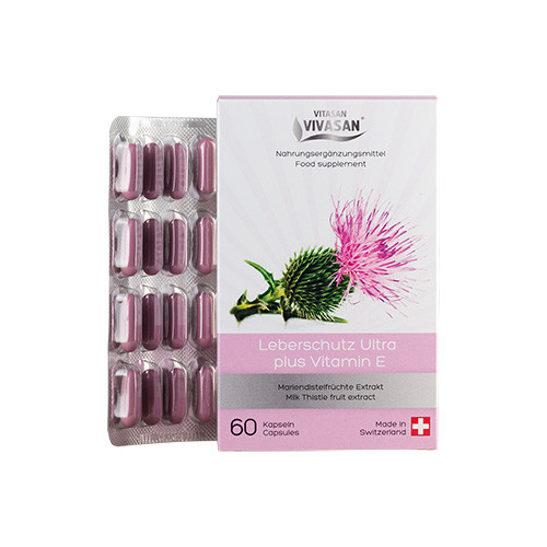 Капсулы расторопши Ультра-защита печени Vivasan Leberschutz Ultra Plus Vitamin E 60 шт
Капсулы расторопши Ультра-защита печени Vivasan Leberschutz Ultra Plus Vitamin E 60 шт