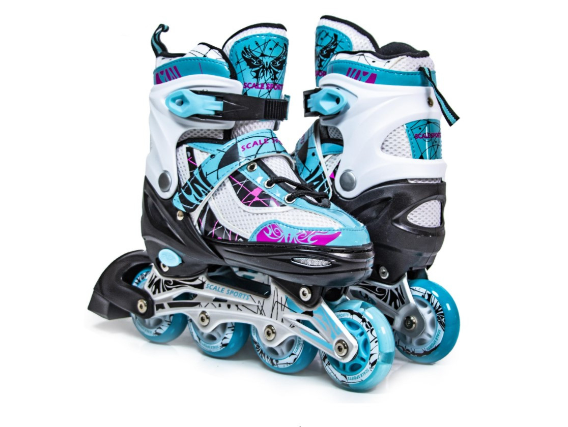 Раздвижные детские роликовые коньки Scale Sports LF 967, размер 32,5-35,5, Бирюзовые
Раздвижные детские роликовые коньки Scale Sports LF 967, размер 32,5-35,5, Бирюзовые