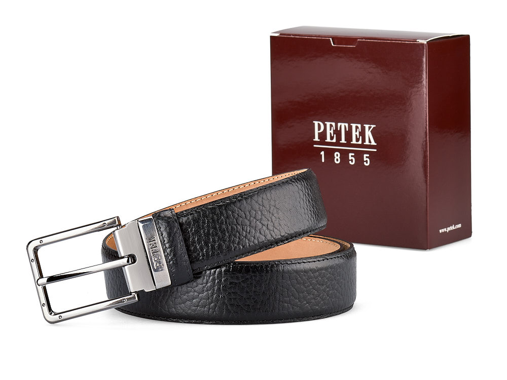 Классический мужской ремень из натуральной кожи Petek 1855 3504611 (046-01) чёрный
Классический мужской ремень из натуральной кожи Petek 1855 3504611 (046-01) чёрный