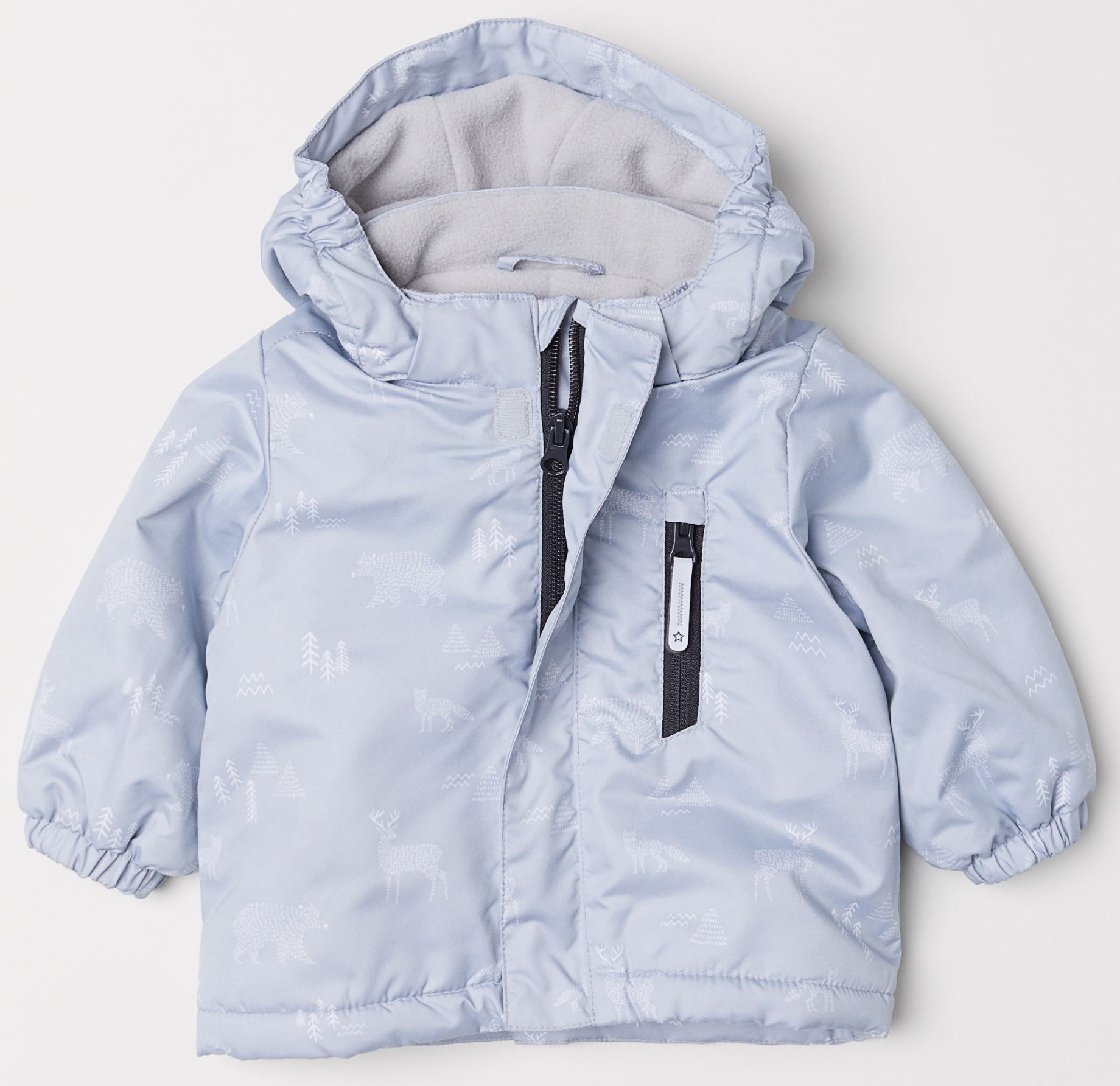 Куртка H&M 06256638 68 см Светло-серая 
Куртка H&M 06256638 68 см Светло-серая