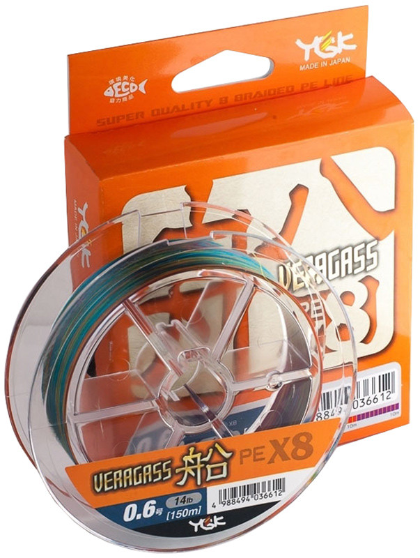 Шнур YGK Veragass Fune X8 100m (мультиколор) #0.6/0.128mm 14lb/5.2kg (5545.02.55)
Шнур YGK Veragass Fune X8 100m (мультиколор) #0.6/0.128mm 14lb/5.2kg (5545.02.55)