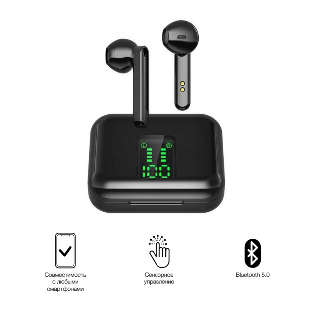 Беспроводные Bluetooth 5.0 наушники на 4 часа работы TWS P100 Pro Чёрные (450551-1)
Беспроводные Bluetooth 5.0 наушники на 4 часа работы TWS P100 Pro Чёрные (450551-1)