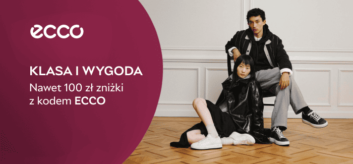 ECCO: klasa i wygoda 👟✨ Nawet 100 zł zniżki z kodem ECCO przy zakupie powyżej 500 zł
