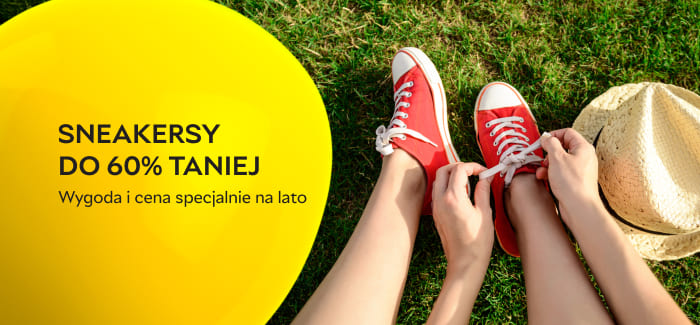 Sneakersy idealne na lato — wygoda dostępna 60% taniej!