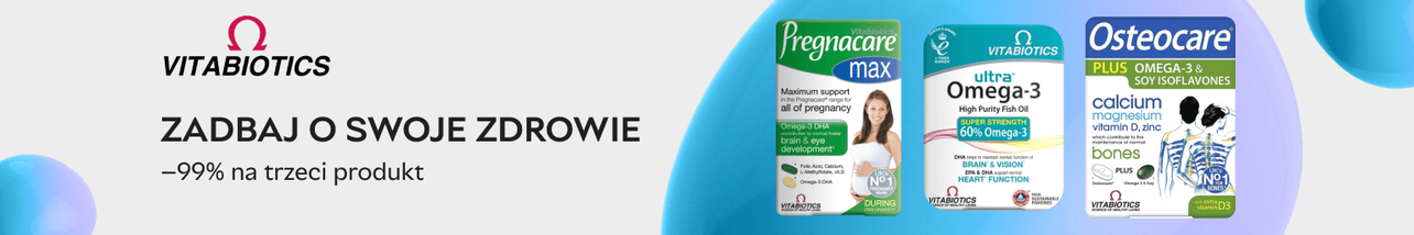 Zadbaj o zdrowie z Vitabiotics — trzeci produkt 99% taniej!