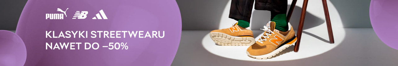 adidas, New Balance, Puma, Reebok — klasyki streetwearu nawet do -50%!