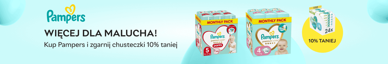 Więcej dla malucha: kup Pampers i zgarnij chusteczki 10% taniej!