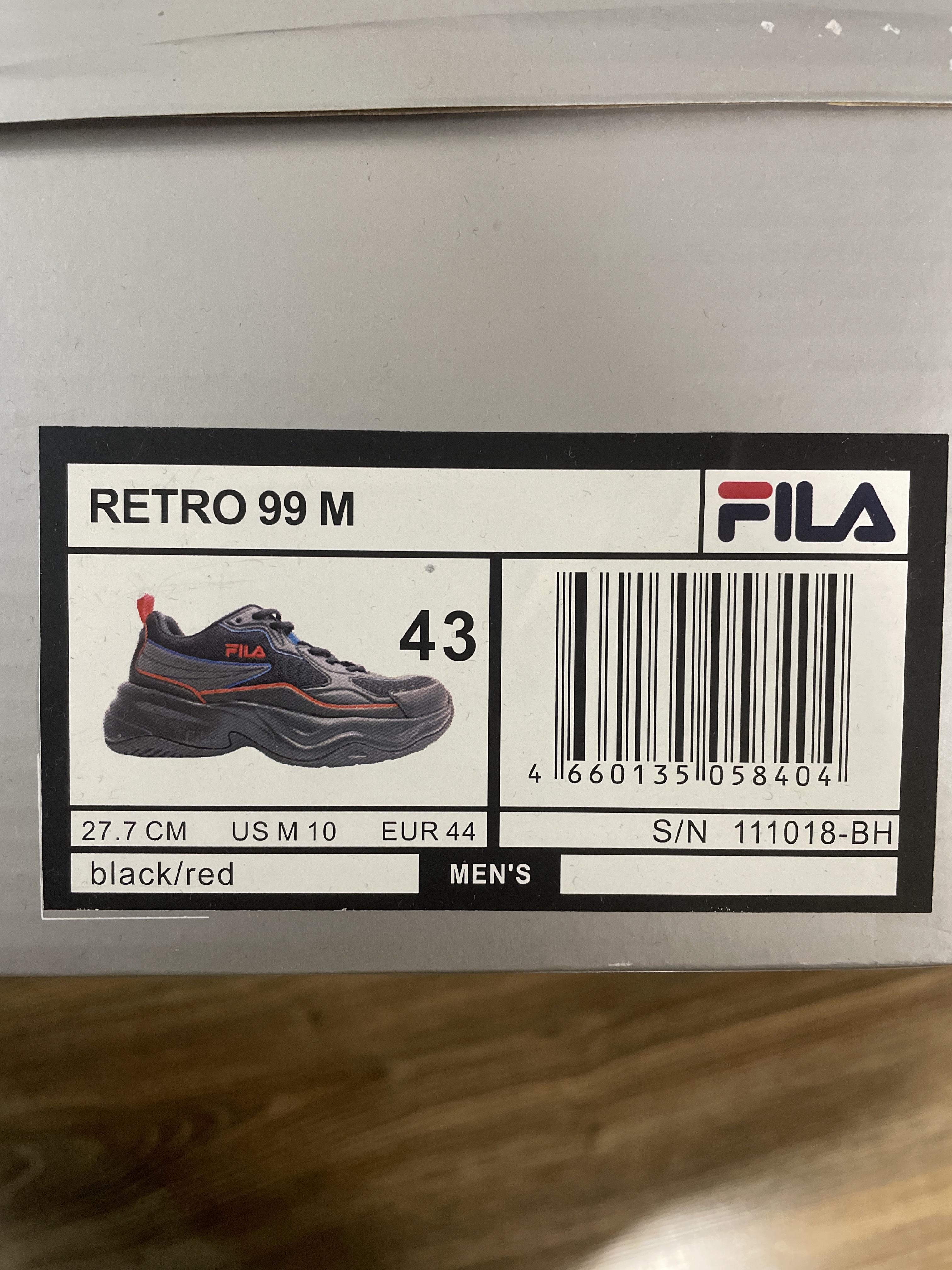 Fila hot sale ray reflex