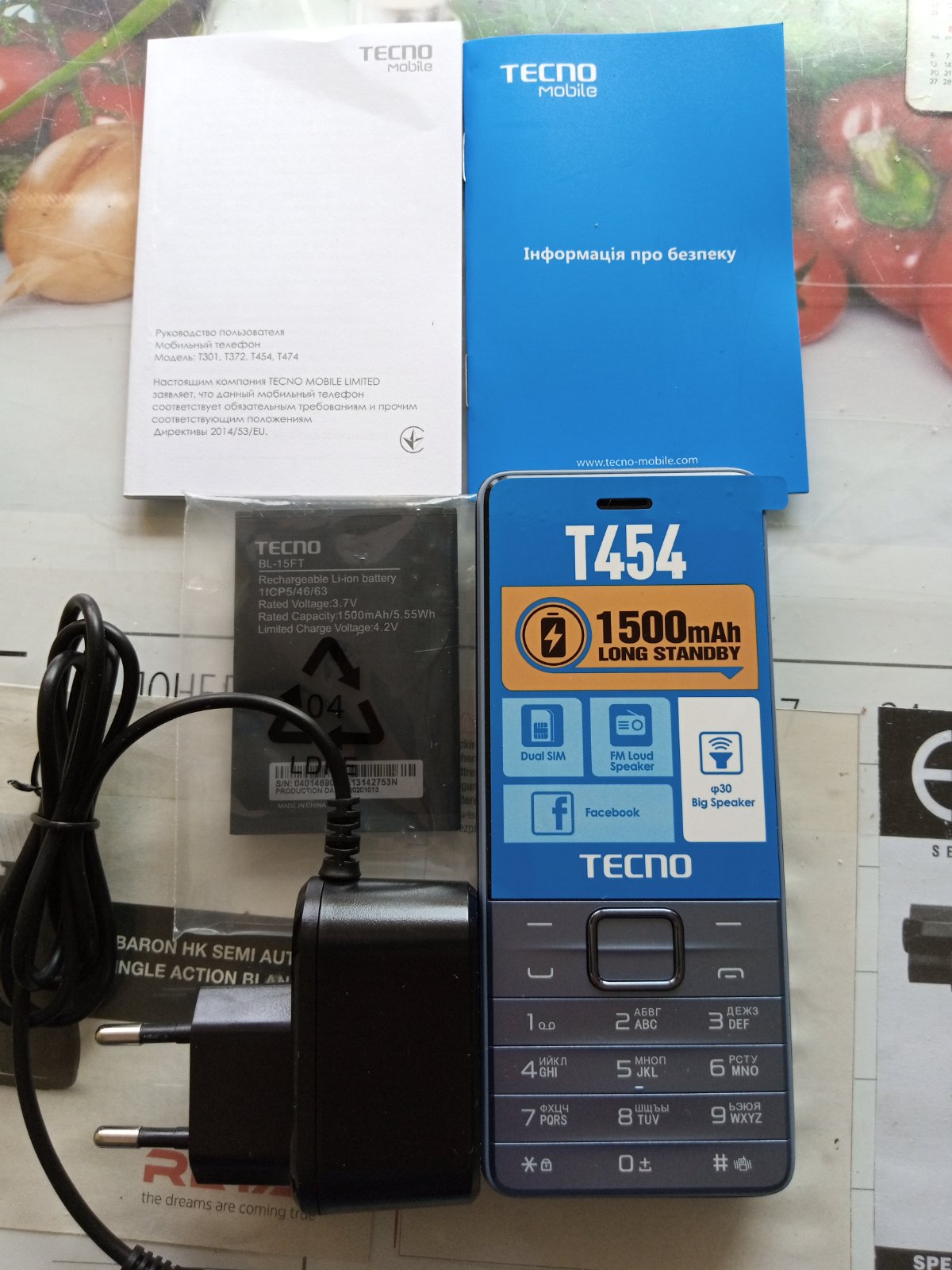 Мобильный телефон Tecno T454 Blue – отзывы покупателей | ROZETKA