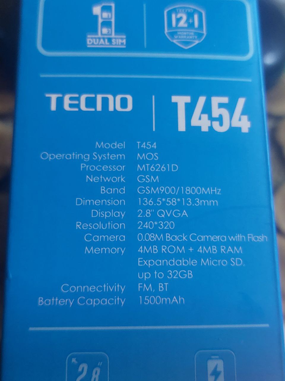 Отзывы о Мобильный телефон Tecno T454 Blue | ROZETKA