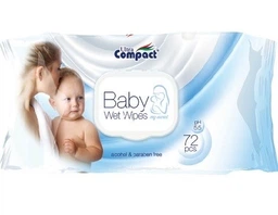 Вологі серветки дитячі Ultra Compact Baby Sensitive 144 шт 0+ з клапаном фото від покупців 1