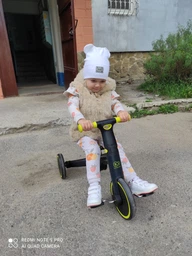 Трехколесный велосипед 3 в 1 4Trike Sunflower Blue, Kinderkraft (золотистый) фото от покупателей 5