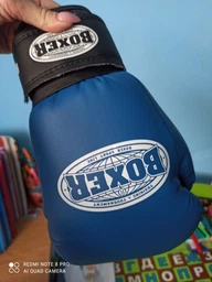 Перчатки боксерские Boxer 12 oz кожвинил 0.6 мм Черные (2024-01BLK) фото от покупателей 13