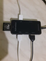 USB-C хаб 7-в-1 Promate PrimeHub-Lite HDMI/USB-C/USB 3.0/2xUSB 2.0/SD/MicroSD Grey (primehub-lite.grey) фото от покупателей 7