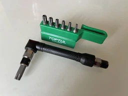 Набор бит Toptul Torx 1/4" c Г-образным переходником 8 предметов (GAAL0801) фото от покупателей 2
