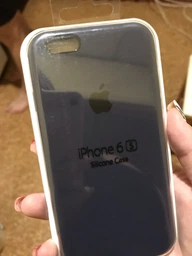 Чохол Silicone case для IPhone 6/6s Blue синій фото від покупців 2