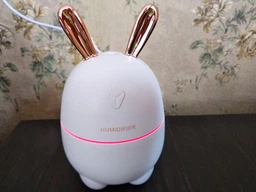 Увлажнитель воздуха зайчик Rabbit 2в1 на 300 мл детский мини персональный LED ароматизатор c подсветкой белый фото от покупателей 6