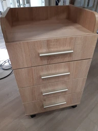 Тумбочка на коліщатах Forte Vilda 664x400x356 Бетон