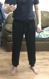 Штани спортивні оверсайз Custom Wear чорні XS фото от покупателей 1