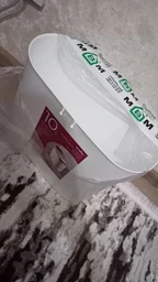 Відро для сміття 10 л маленьке вузьке без кришки пластикове MVM BIN-08 10L BLUE фото від покупців 7