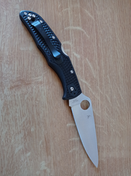 Ніж Spyderco Endura 4 Flat Ground, к:чорний фото от покупателей 4