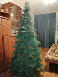 Преміум зелена 1.5м лита ялинка штучна. фото від покупців 1