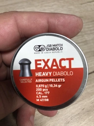 Кулі пневматичні JSB Diabolo Exact Heavy 0.67 гр 200 шт фото від покупців 1