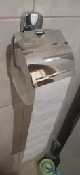 Тримач туалетного паперу з кришкою Perfect Sanitary Appliances RM 1601 латунь, настінний, хром фото від покупців 10