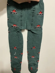 Детские колготки 1-1.5 года хлопковые Conte Kids New Year 19С-96/1СП-557 80-86 см Темно-бирюзовые (4810226552308) фото от покупателей 7