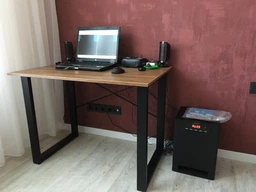 Письменный стол Ferrum-decor Драйв 750x1000x700 Черный металл ДСП Дуб Сонома 16 мм (DRA067) фото от покупателей 3