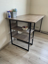 Компьютерный стол Ferrum-decor Кевин 75x120x70 черный ДСП Дуб Сан-Марино 16мм фото от покупателей 5