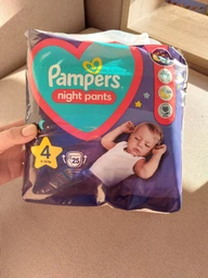 Подгузники-трусики ночные Pampers Night Pants Размер 4 (9-15 кг) 104 шт (8006530320559) фото от покупателей 12