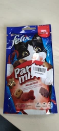 Упаковка лакомств для котов Purina Felix Party Mix Гриль Микс со вкусом курицы, говядины и лосося 8 шт по 60 г (7613287631411) фото от покупателей 2